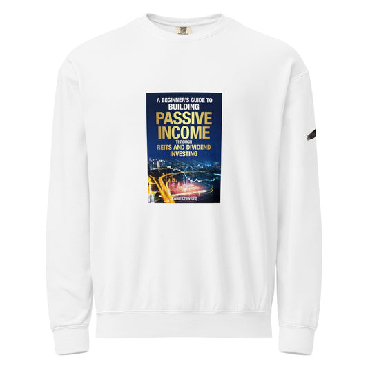 Unisex garment-dyed fleece crewneck sweatshirt