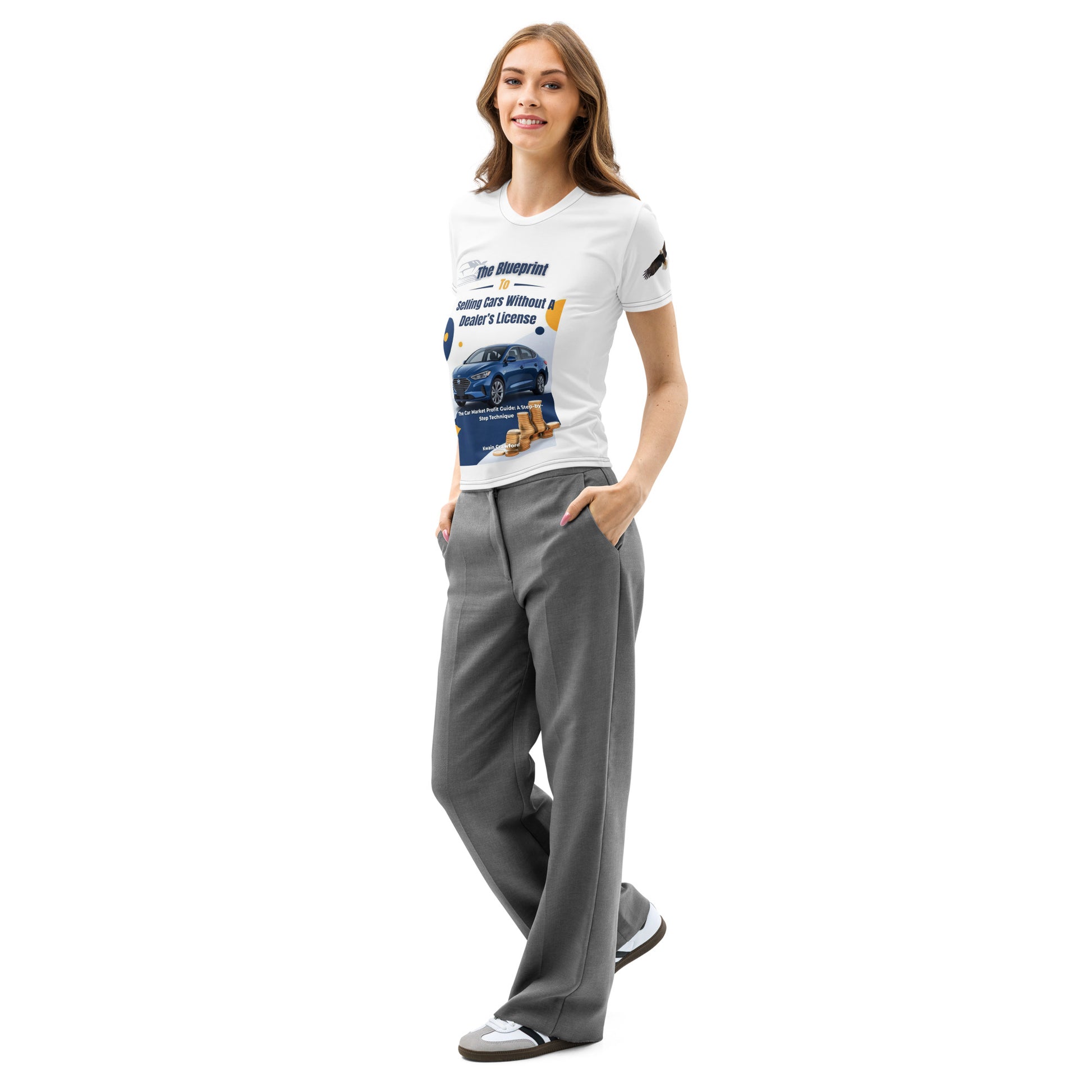 Womens Cotton Crew Neck T-Shirt XL