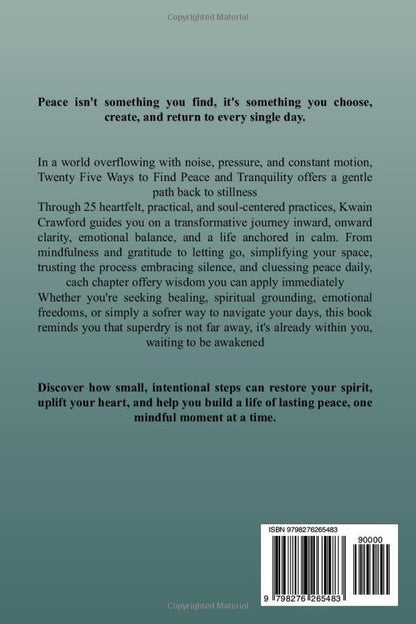 ways to find peace and tranquility; Twenty Five Ways To Find Peace 