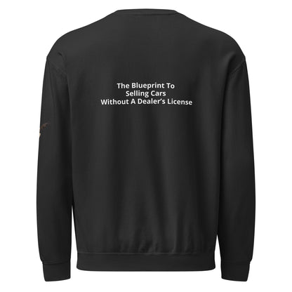 Unisex garment-dyed fleece crewneck sweatshirt