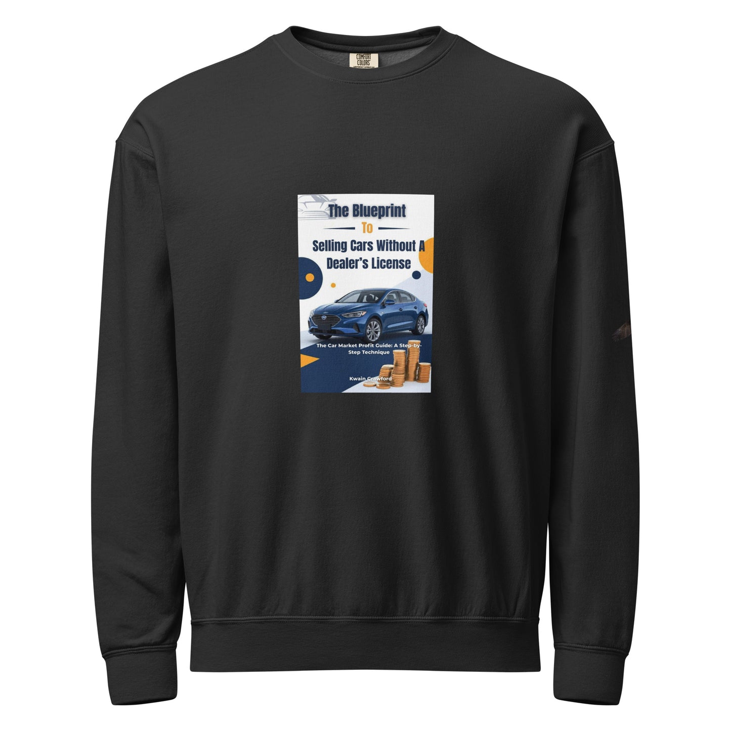 Unisex garment-dyed fleece crewneck sweatshirt