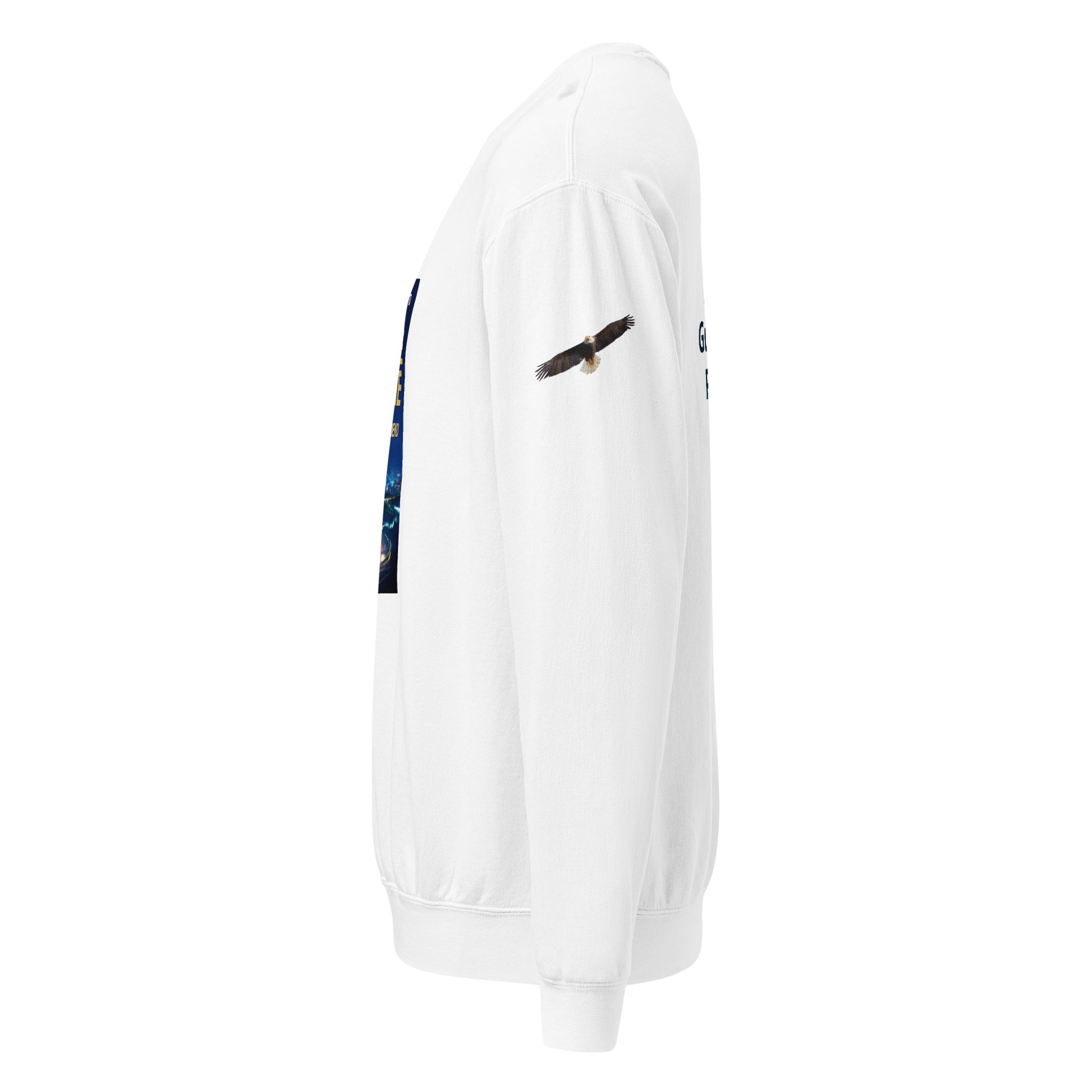 Unisex garment-dyed fleece crewneck sweatshirt