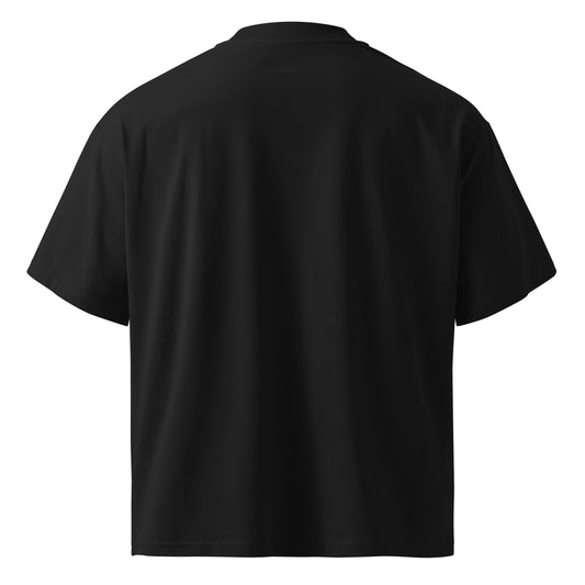 Unisex organic oversized high neck t-shirt