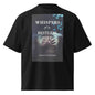 Unisex organic oversized high neck t-shirt