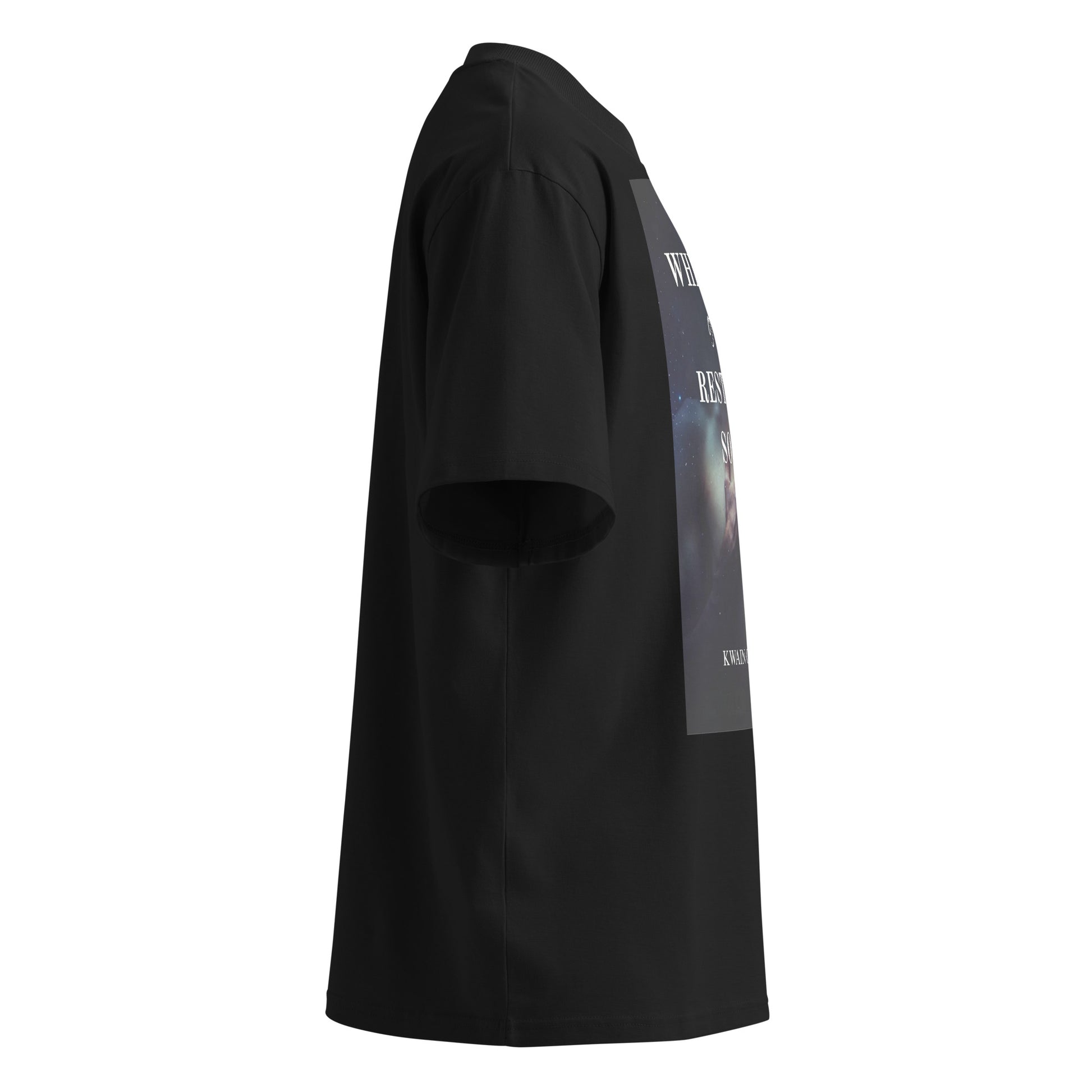 Unisex organic oversized high neck t-shirt